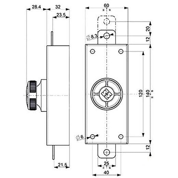 MOTTURA FERROGLIETTO VERTICALE DA APPLICARE CON POMOLO ART.34.325