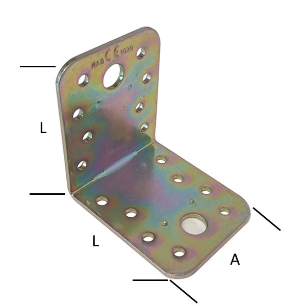 MINUTEX PIASTRA GIUNZIONE PIEGATA NON NERVATA MM55X65X2,5 ZINCATA