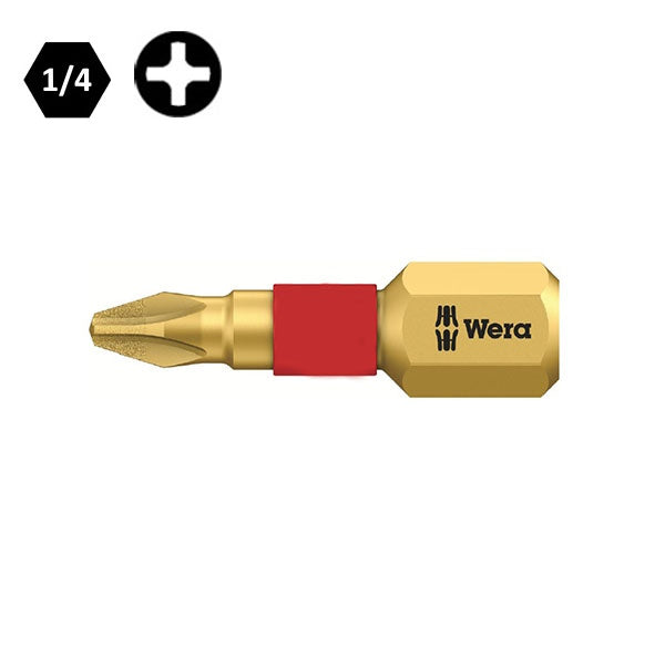 WERA INSERTO BIT 851/1 BDC PER VITI A CROCE PHILLIPS PH ATTACCO DA 1/4"