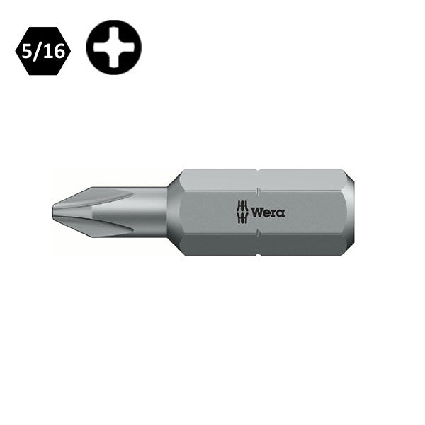 WERA INSERTO BIT 851/2 Z PER VITI A CROCE PHILLIPS PH ATTACCO DA 5/16"