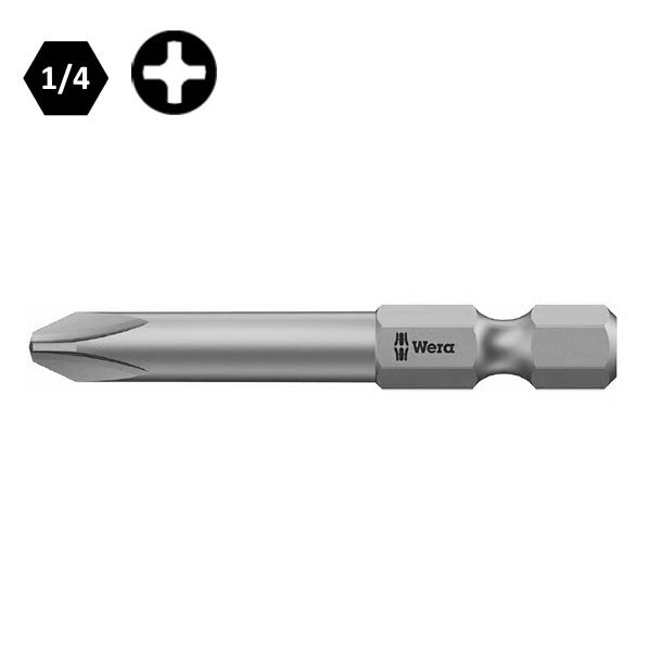 WERA INSERTO BIT 851/4 PER VITI A CROCE PHILLIPS PH ATTACCO DA 1/4"