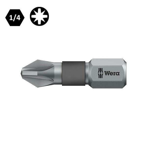WERA INSERTO BIT 855/1 BTZ PER VITI A CROCE POZIDRIV PZ ATTACCO DA 1/4"
