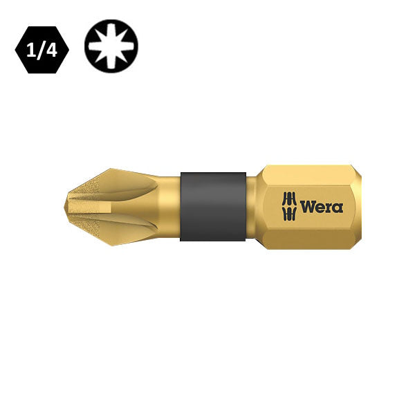 WERA INSERTO BIT 855/1 BDC PER VITI A CROCE POZIDRIV PZ ATTACCO DA 1/4"