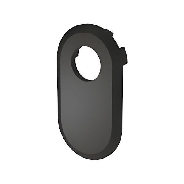 SECUREMME ADATTATORE COPRITOPPA PER CODOLO CILINDRO YALE MM.8 NERO