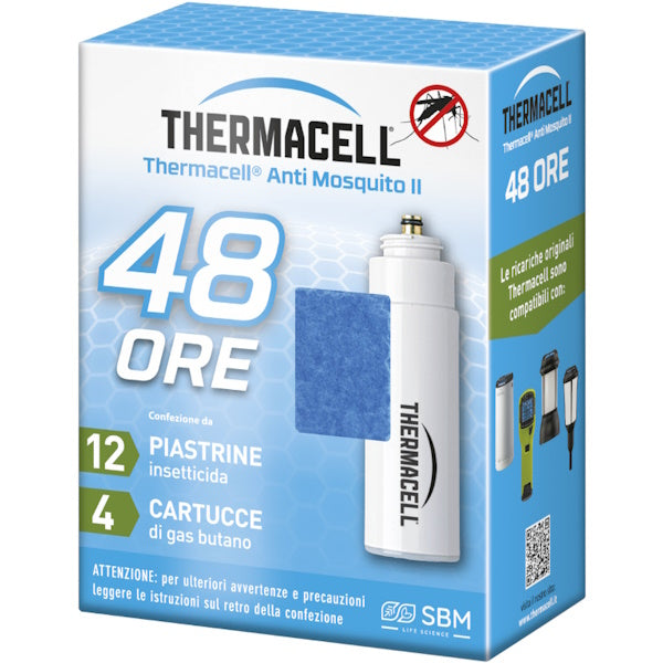 THERMACELL RICARICHE DISPOSITIVO PORTATILE ANTIZANZARE  48H