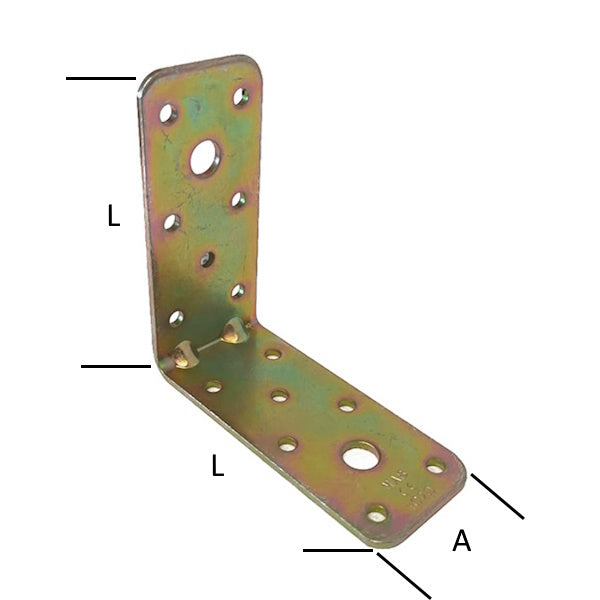 MINUTEX PIASTRA GIUNZIONE PIEGATA RINFORZATA MM 40X90X2,5 ZINCATA