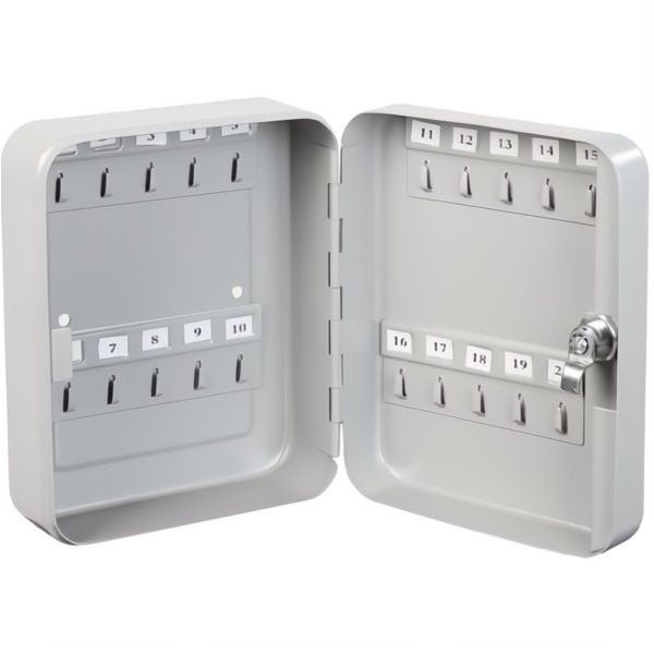 TECHNOMAX CASSETTA PORTACHIAVI ELEGANT 86/1 GRIGIO MM200X160X70 GANCI 20