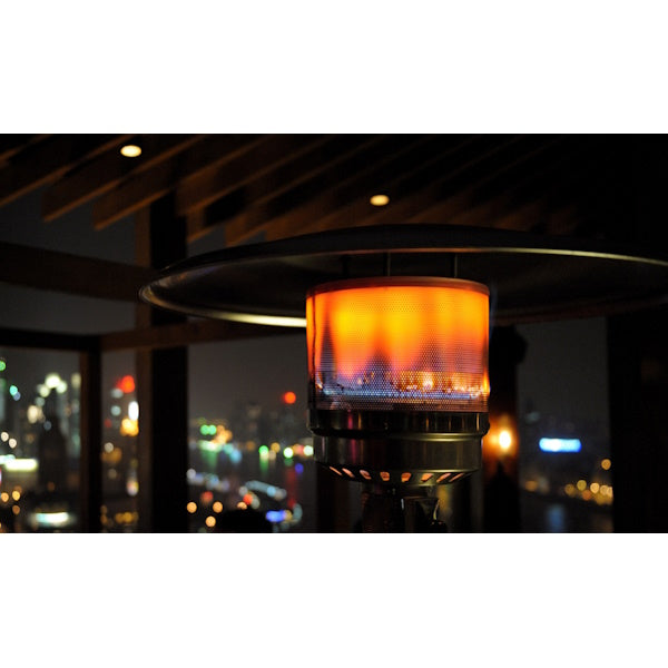 QLIMA STUFA A GAS DA ESTERNO A FUNGO PGU 2013 NERA