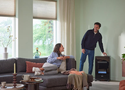QLIMA STUFA A GAS 2 IN 1 DA INTERNO NERA GH 7038 B