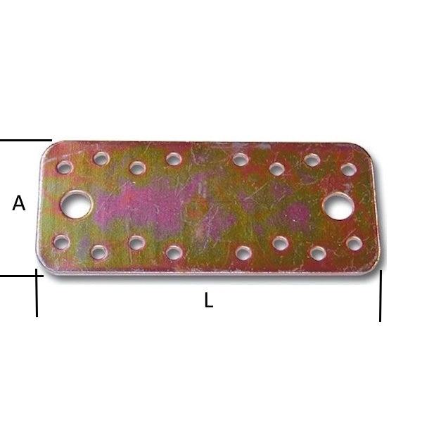 MINUTEX PIASTRA GIUNZIONE DIRITTA MM130X55X2,5 ACCIAIO ZINCATO