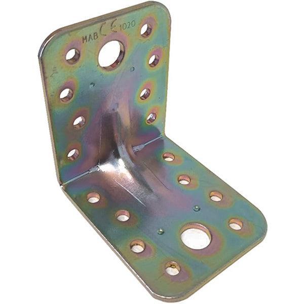 MINUTEX PIASTRA GIUNZIONE PIEGATA NERVATA MM55X65X2,5 ACCIAIO ZINCATO