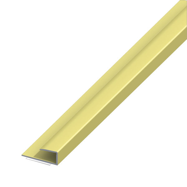 ALFER PROFILO PER BORDI ALLUMINIO ANODIZZATO OTTONE MM15X9 MT1