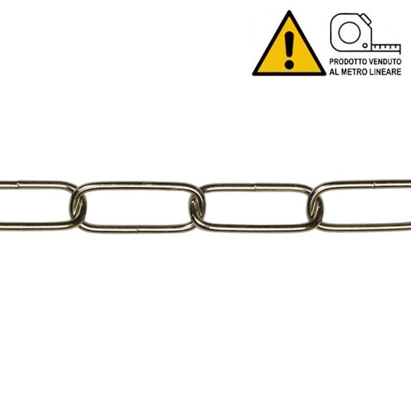 MINUTEX CATENA PER LAMPADARI FILO IN ACCIAIO NICHELATO MOD. 206 D.MM2,8
