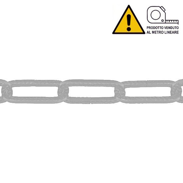 MINUTEX CATENA FILO QUADRO IN ACCIAIO BIANCO MOD. 886 D.MM 2
