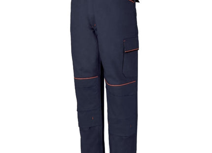 ISSA PANTALONE SHOT COLORE BLU CON INSERTI NERI TG.XXL*
