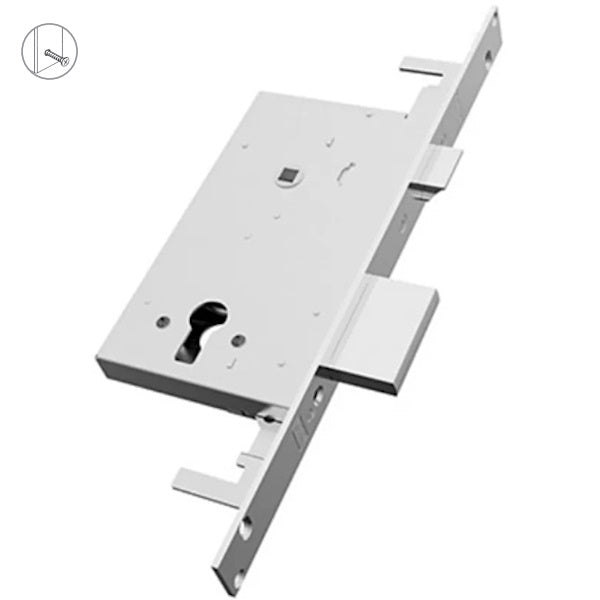 MOTTURA SERRATURA DA INFILARE TRIPLICE PER CILINDRO YALE AMBIDESTRA