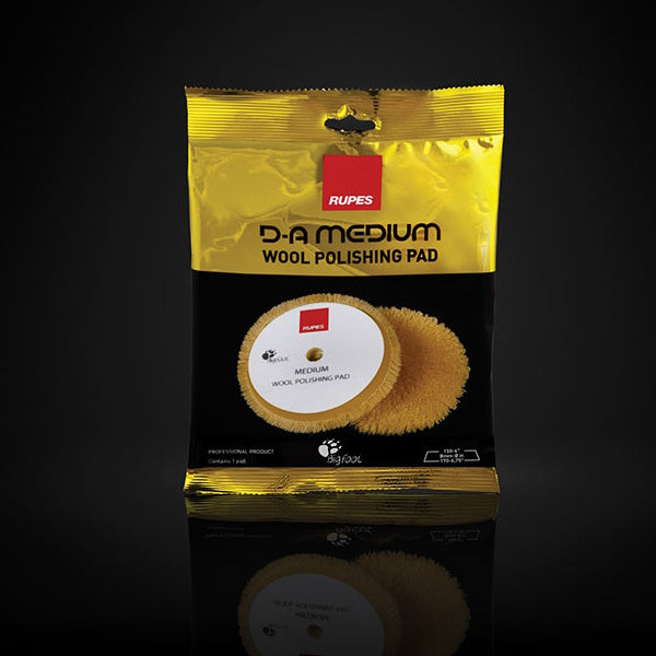 RUPES TAMPONE IN LANA GIALLA MEDIUM D.MM150/170 CONF.DA PZ2*