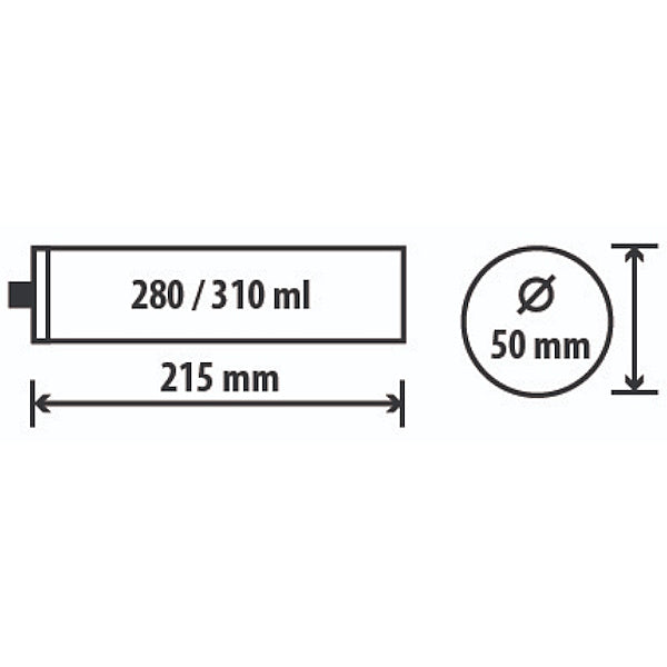 EUROCHIMICA PISTOLA PER SILICONE A STELO ART.9030