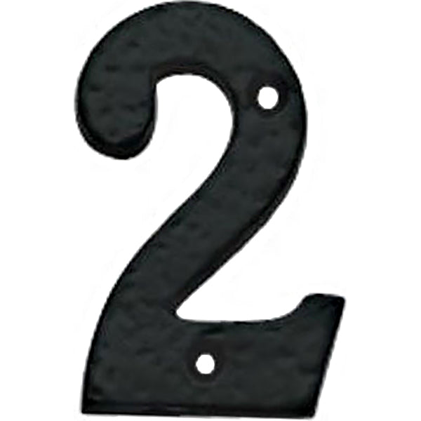 COTTALI NUMERO IN FERRO NERO MM75 N.2