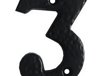 COTTALI NUMERO IN FERRO NERO MM75 N.3