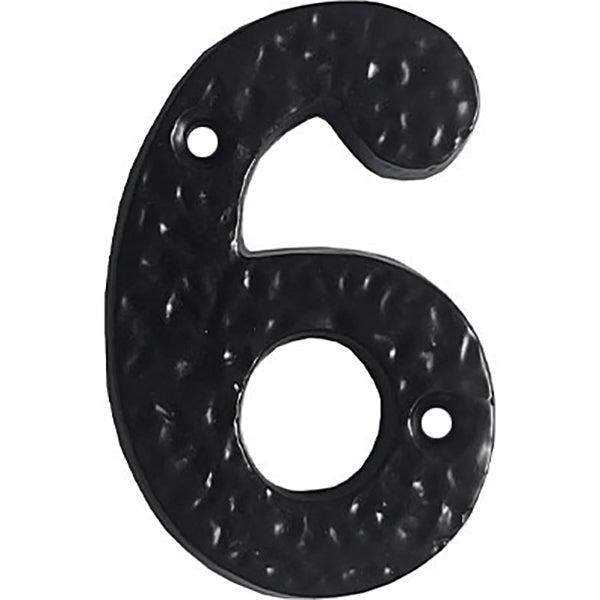 COTTALI NUMERO IN FERRO NERO MM75 N.6