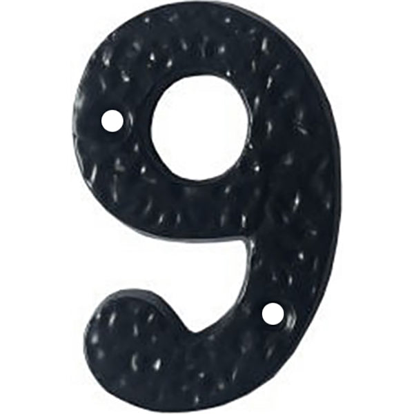 COTTALI NUMERO IN FERRO NERO MM75 N.9