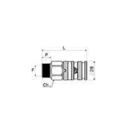 ANI ART. 90/R-1 RUBINETTO RAPIDO GIGANTE FILETTATO MASCHIO 3/8"M