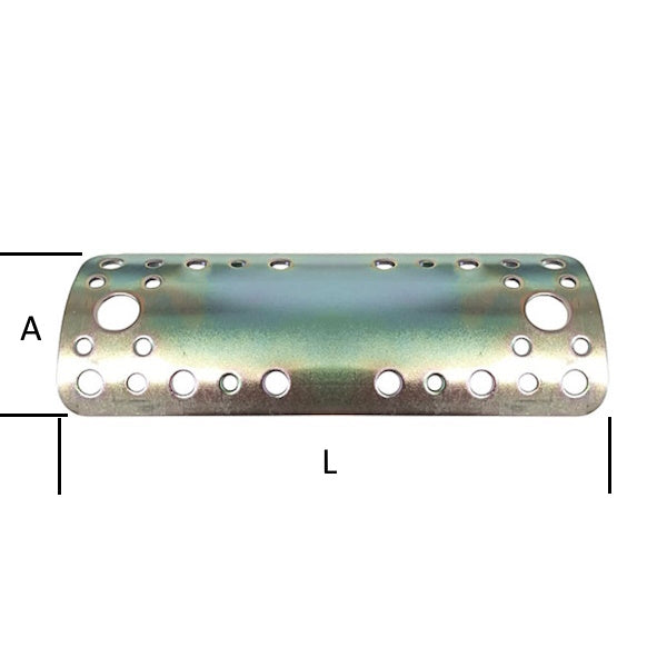 MINUTEX PIASTRA GIUNZIONE DIRITTA PER LEGNAME D.MM 80/100 ZINCATO