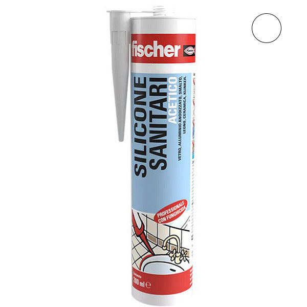 FISCHER SILICONE ACETICO SANITARI SAS ML280