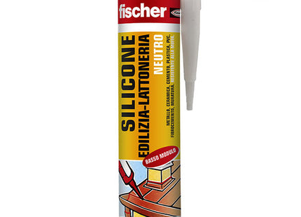 FISCHER SILICONE NEUTRO EDILIZIA SBM-GR GRIGIO RAL 7004 ML310