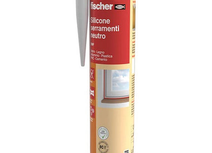 FISCHER SILICONE NEUTRO SERRAMENTI SNF-AL ALLUMINIO RAL 9006 ML310