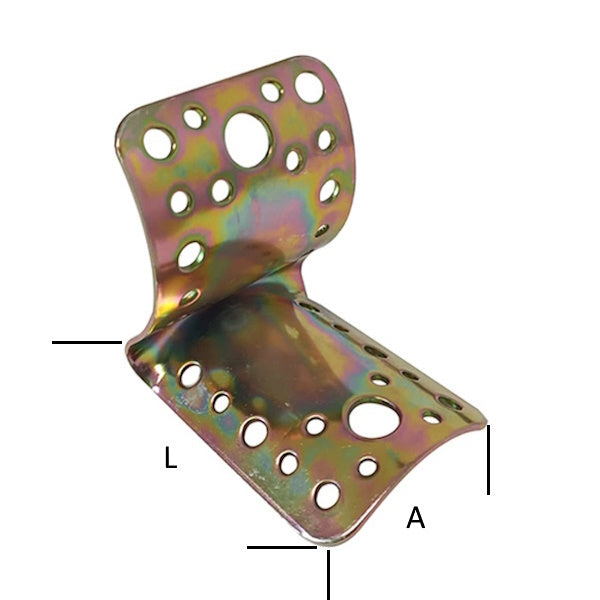 MINUTEX PIASTRA GIUNZIONE SAGOMATA PER LEGNAME D.MM 80/100 ZINCATO