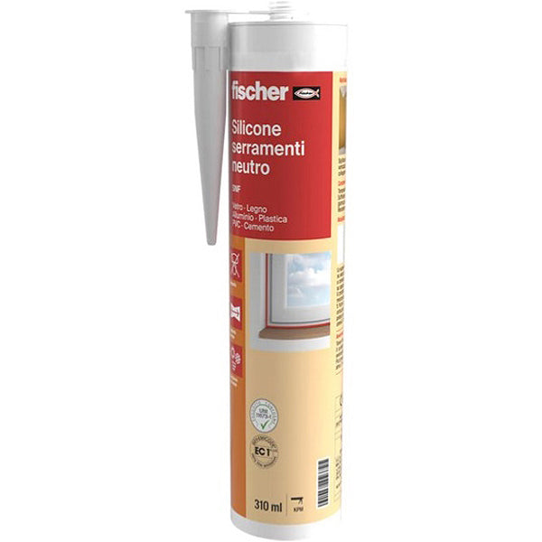 FISCHER SILICONE NEUTRO SERRAMENTI SNF-TR TRASPARENTE ML310