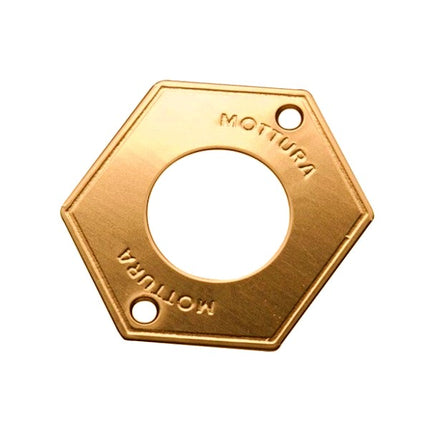 MOTTURA MOSTRINA ESTERNA PER POMPA-CILINDRO D.MM25 OTTONE