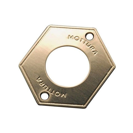 MOTTURA MOSTRINA ESTERNA PER POMPA-CILINDRO D.MM25 OTTONE