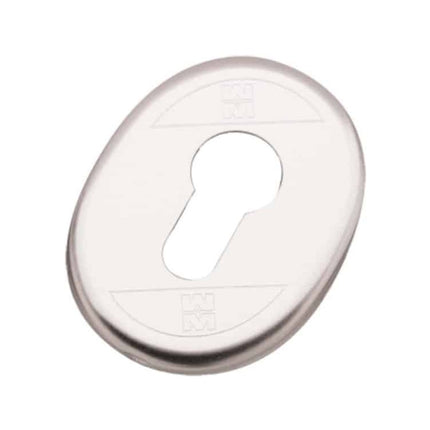 MOTTURA MOSTRINA OVALE PER CILINDRO A PROFILO EUROPEO ANODIZZATO BRONZO