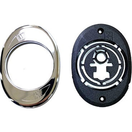 MOTTURA MOSTRINA ESTERNA IMBUTITA PER DEFENDER D.MM 50 OTTONE