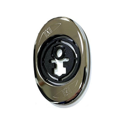 MOTTURA MOSTRINA ESTERNA IMBUTITA PER DEFENDER D.MM 50 CROMO SATINATO