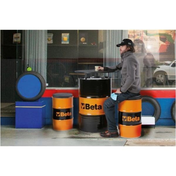 BETA  9565S SEDUTA IN LAMIERA CON SEDILE IN ECOPELLE D.CM38X60H