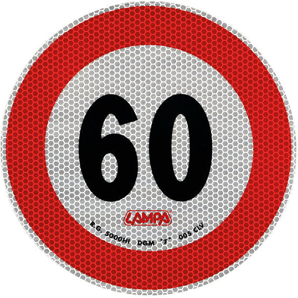 LAMPA SEGNALE ADESIVO OMOLOGATO D.MM 200 LIMITE DI VELOCITA