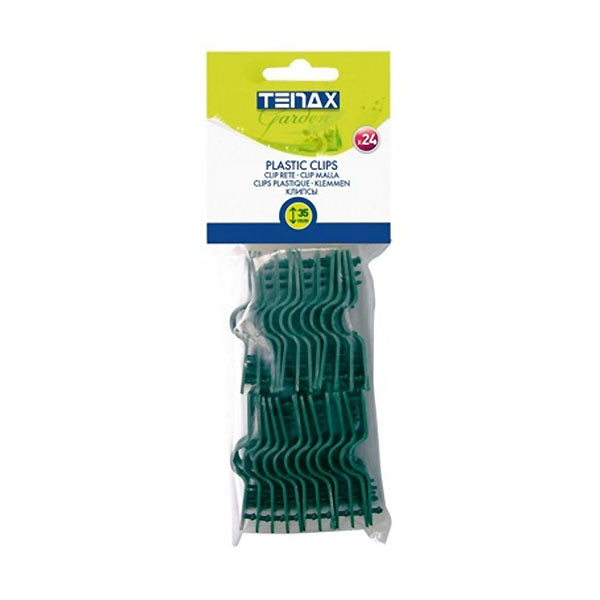 TENAX CLIPS PER RETE ART. CLIPS 35 CM 3,5 COLORE VERDE CONF.DA PZ24