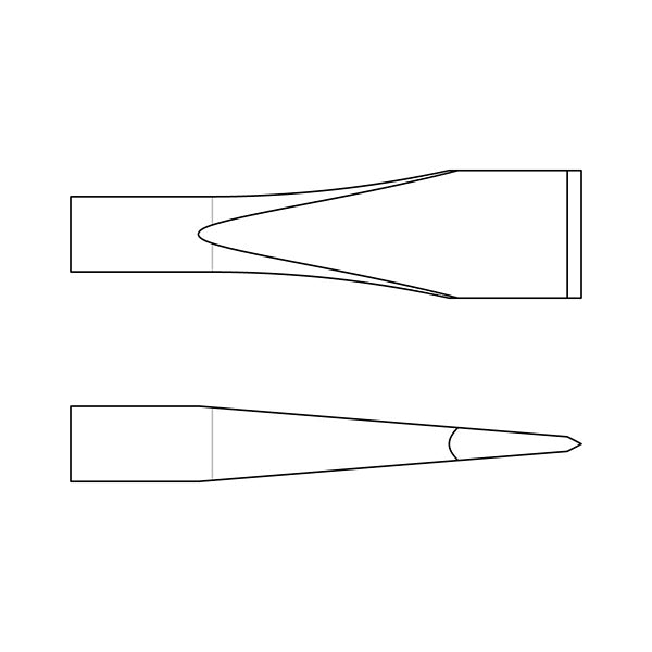 CHICAGO PNEUMATIC SCALPELLO TONDO DIRITTO MM180X19