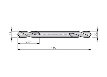 DORMER PUNTA ELICOIDALE A119 EXTRA CORTA HSS DIN1897 D.MM 5,10X 62