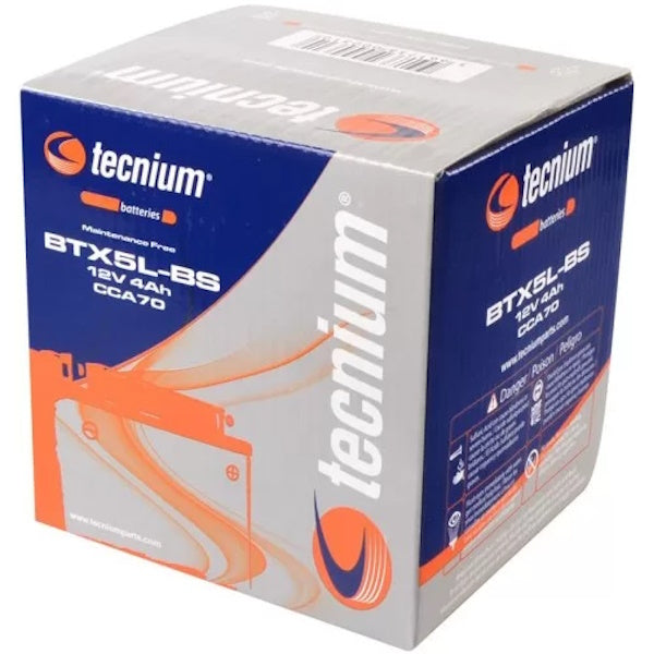 TECNIUM BATTERIA MOTO BTX5L-BS 12V 4AH