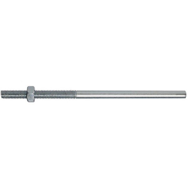 TECFI BARRA FILETTATA CON DADO ESAGONALE ZINCATA BIANCA M6X250/50
