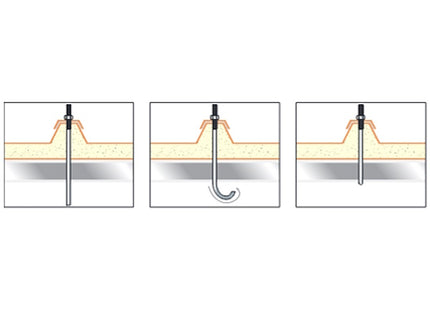 TECFI BARRA FILETTATA CON DADO ZINCATA BIANCA ART. AC01 M6X250/50