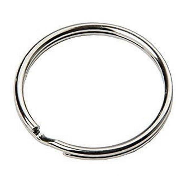 ANELLO PORTA CHIAVI TONDO IN FERRO NICHELATO