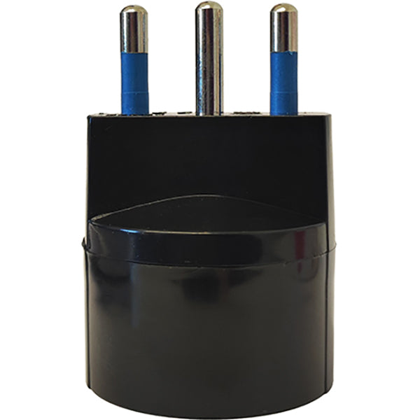 FAEG ADATTATORE CON SPINA 2P+T 16A PRESA SCHUKO 2P+T 250V COLORE NERO