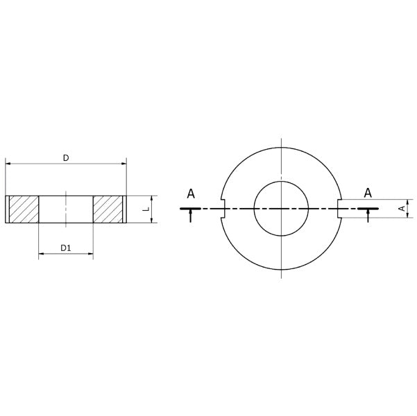 KONFIT GUARNIZIONE ART. AG45 PER ATTACCHI A BAIONETTA