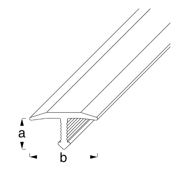 ALFER PROFILO COPERTURA GIUNTI ALLUMINIO ANODIZZATO MT2,5
